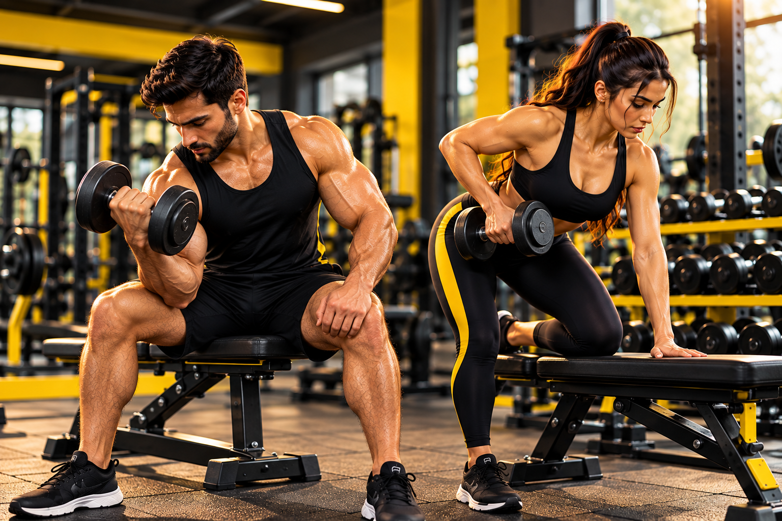 Weight training equipment at Metro Fitness Center